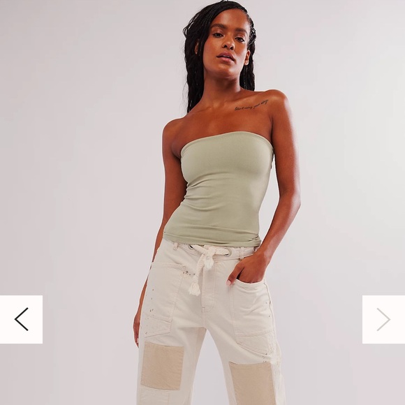 Free People Intimately - Carrie Tube Top size XS/S, color Seagrass - Picture 2 of 4
